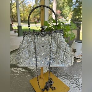 Ro-Rox Claudette Vintage Clutch Bag 1920’s Peaky Binders Chain Sparkle.